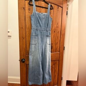 Pilcro and the Letterpress from ANTHROPOLOGIE Light Blue Denim Overalls